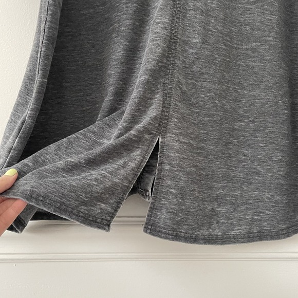 Jane & Delancey Short Sleeve Button Front Knit Shirt Gray 2X Comfy Basic Casual - Picture 6 of 10